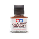 PANEL LINE ACCENT COLOR DELINEAMENTO CASTANHO AVERMELHADO ESCURO COM PINCEL APLICADOR 40ML PARA REALÇAR LINHAS DE PAINÉIS TAMIYA TAM 87210